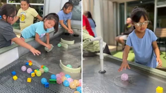 Kids playing outside